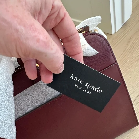 Kate Spade Burgundy Laptop Bag NWT - Picture 3 of 6